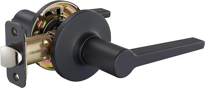 Amazon Basics Manchester Passage Door Lever, Matte Black | Amazon (US)