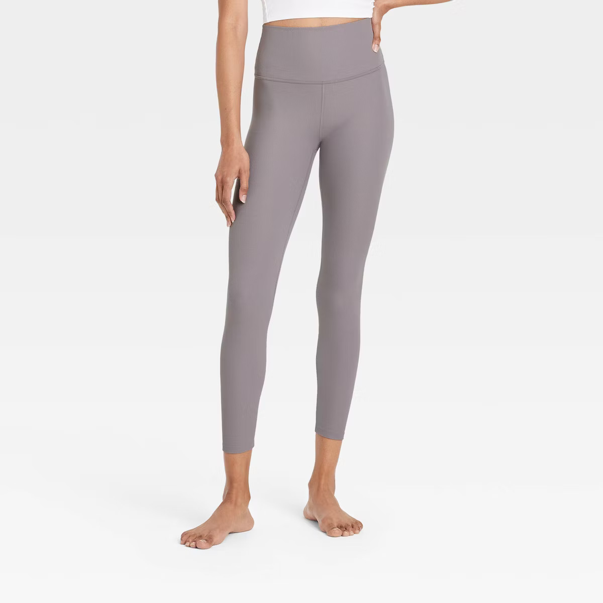 Women's Everyday Soft High-Rise Ribbed 7/8 Leggings - All In Motion™ | Target