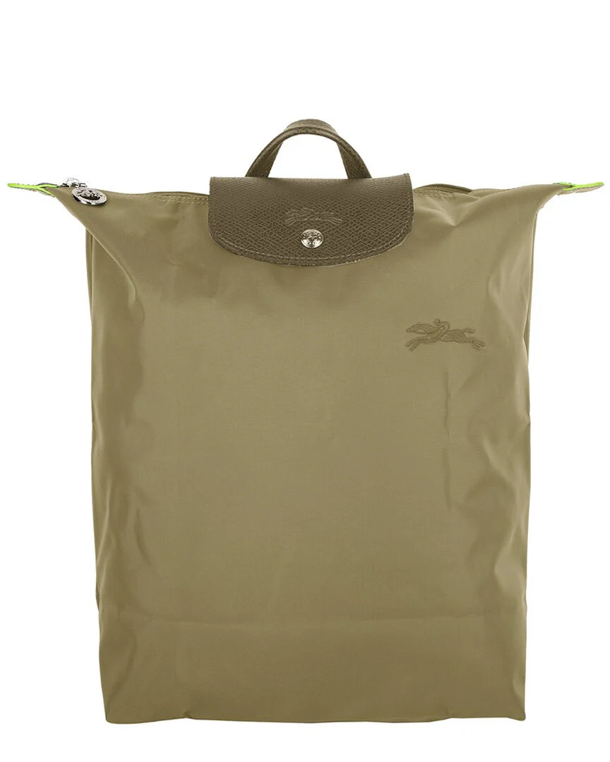 Longchamp Le Pliage Green Medium Canvas Backpack | Shop Simon