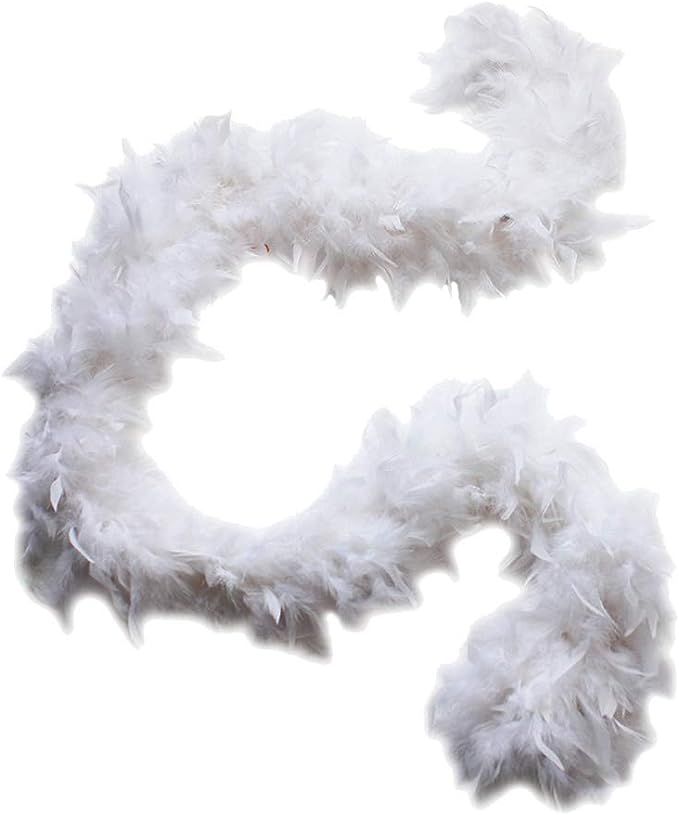 Cynthia's Feathers 100g 74" Turkey Chandelle Feather Boas 30 Color & Patterns | Amazon (US)