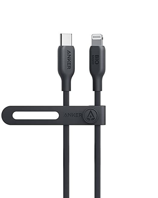 Anker USB-C to Lightning Cable, 541 Cable (Phantom Black, 3ft), MFi Certified, Bio-Based Fast Cha... | Amazon (US)