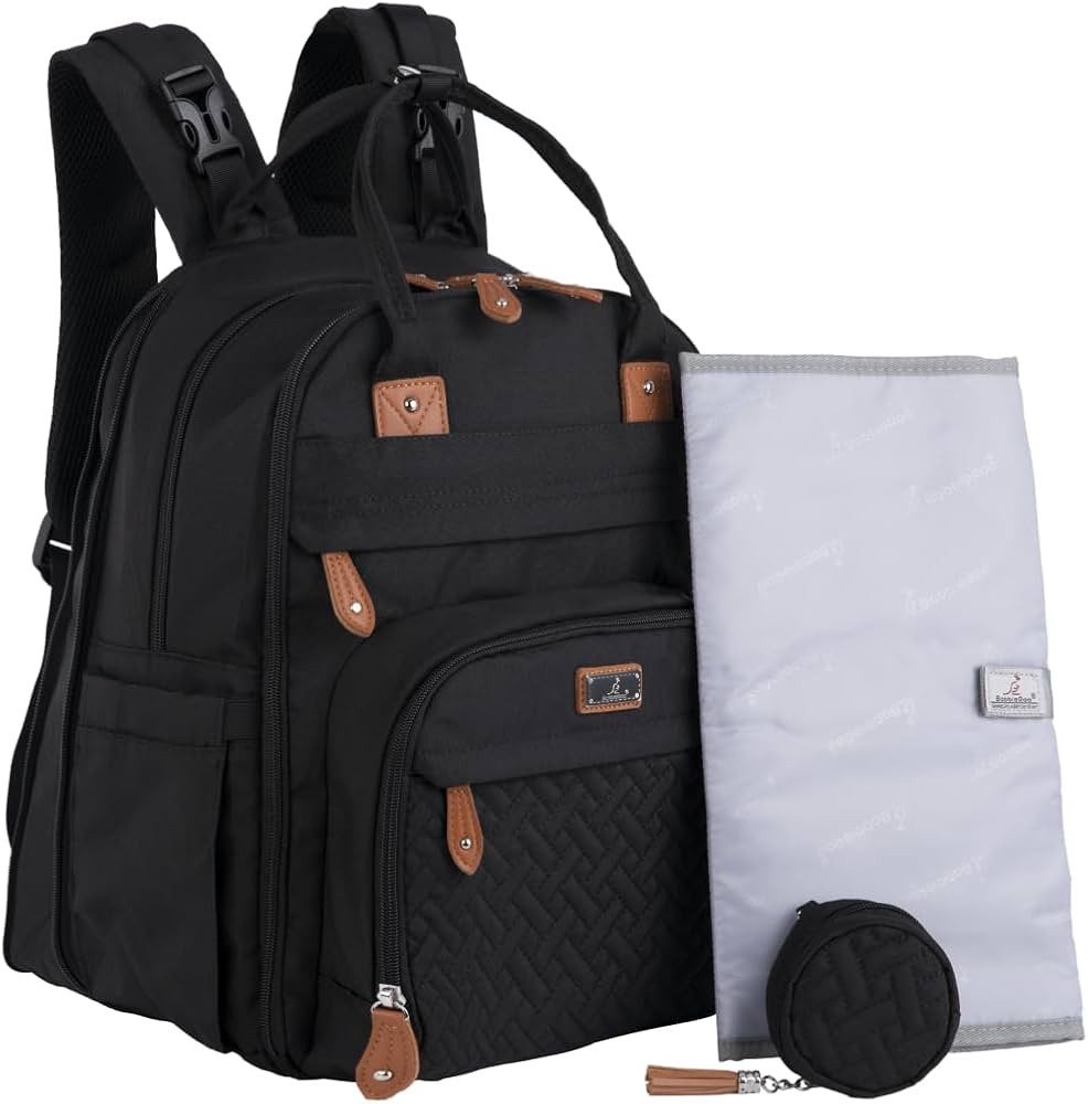 BabbleRoo Extra Large Diaper Bag Backpack, Expandable Baby Bag with Up to 50% More Capacity - Tra... | Amazon (US)