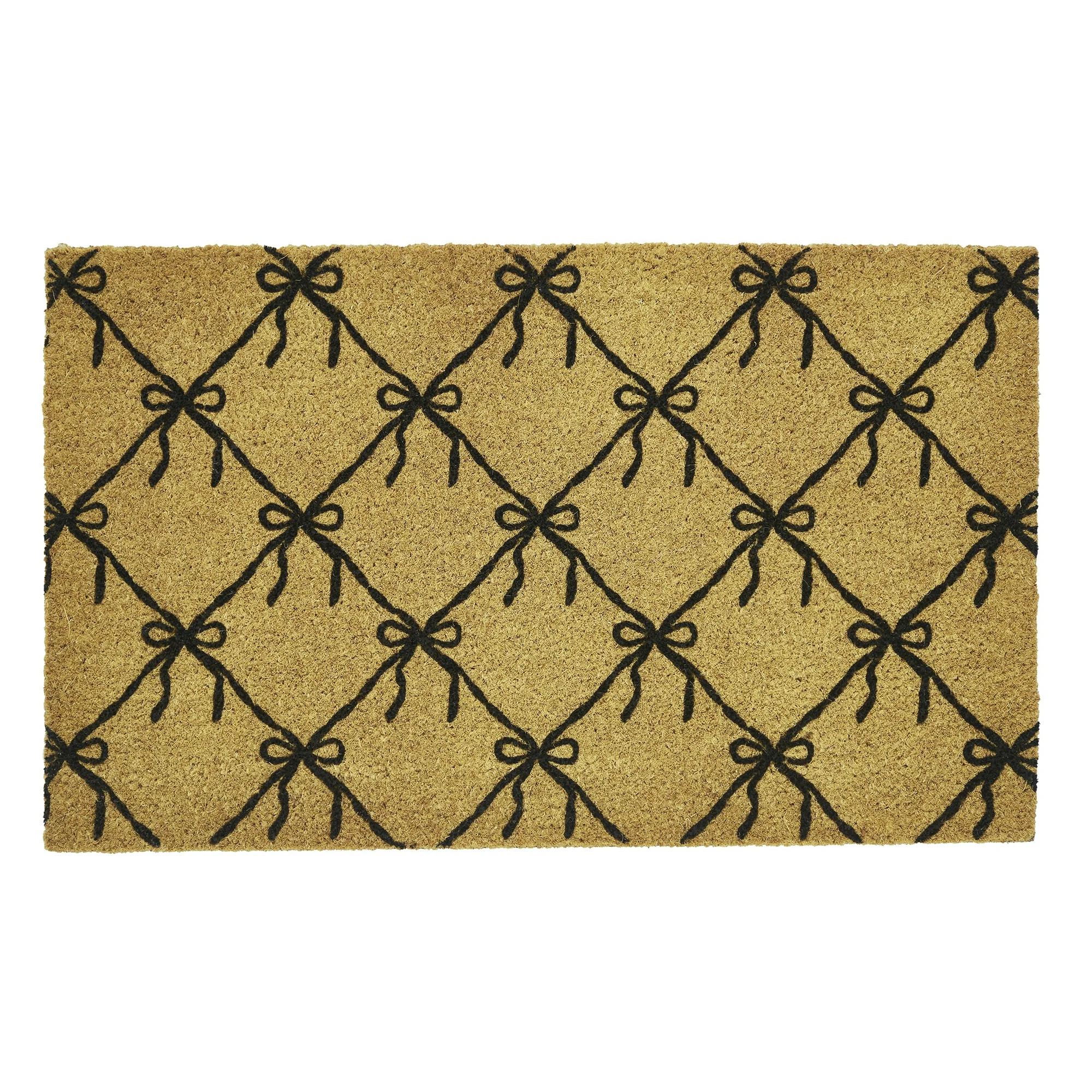 My Texas House Natural/Black Ribbon Outdoor Coir Doormat, 18" x 30" - Walmart.com | Walmart (US)