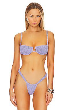 Montce Swim Petal Bikini Top in Lavender Crochet from Revolve.com | Revolve Clothing (Global)