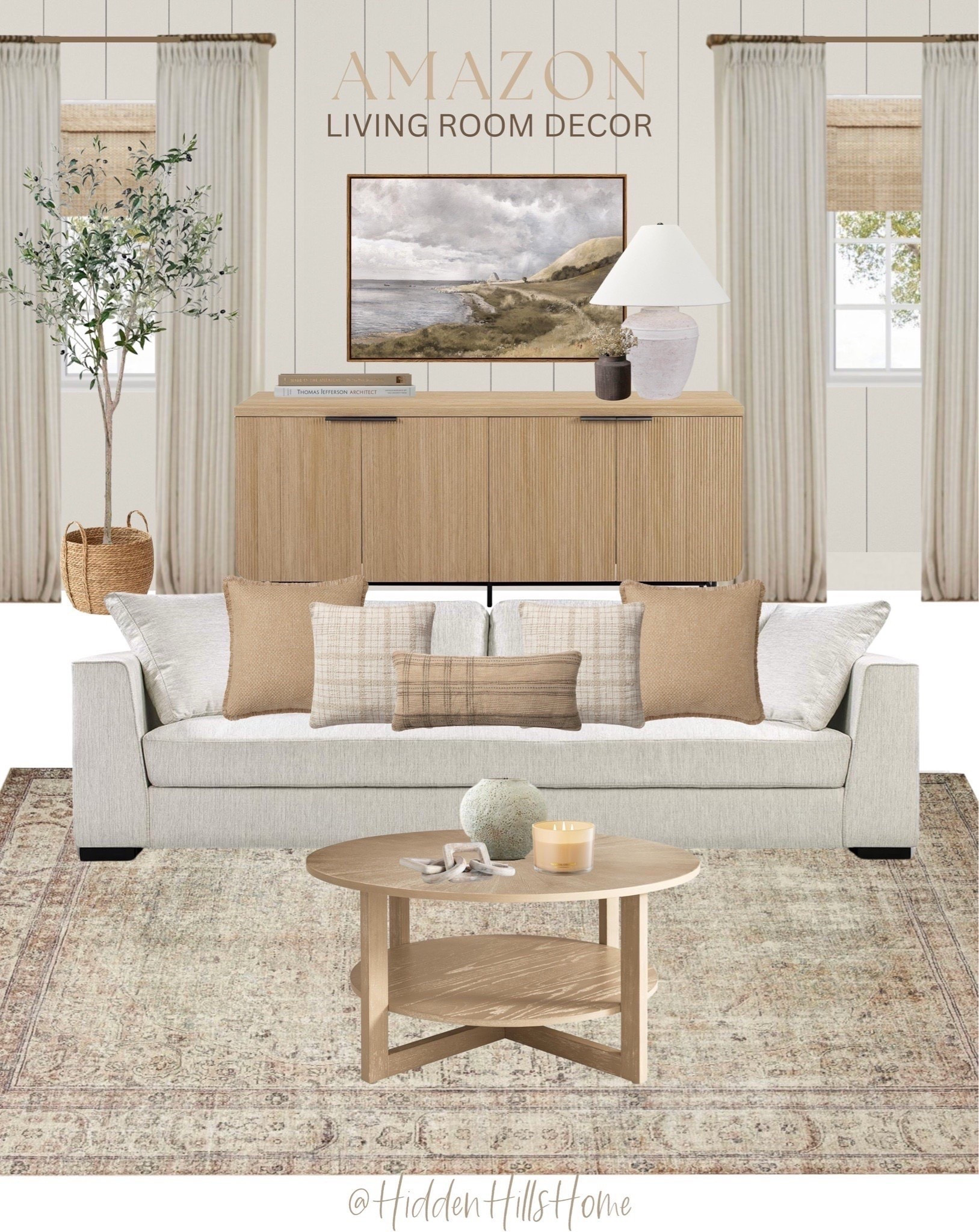Neutral living room mood board, Amazon living room decor, living room inspiration, living room ideas #amazon

#LTKSaleAlert #LTKHome #LTKstorytime