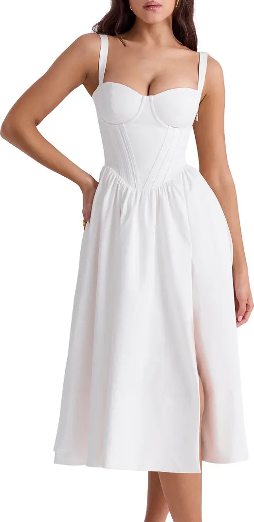 Kelly Corset Midi Sundress | Nordstrom
