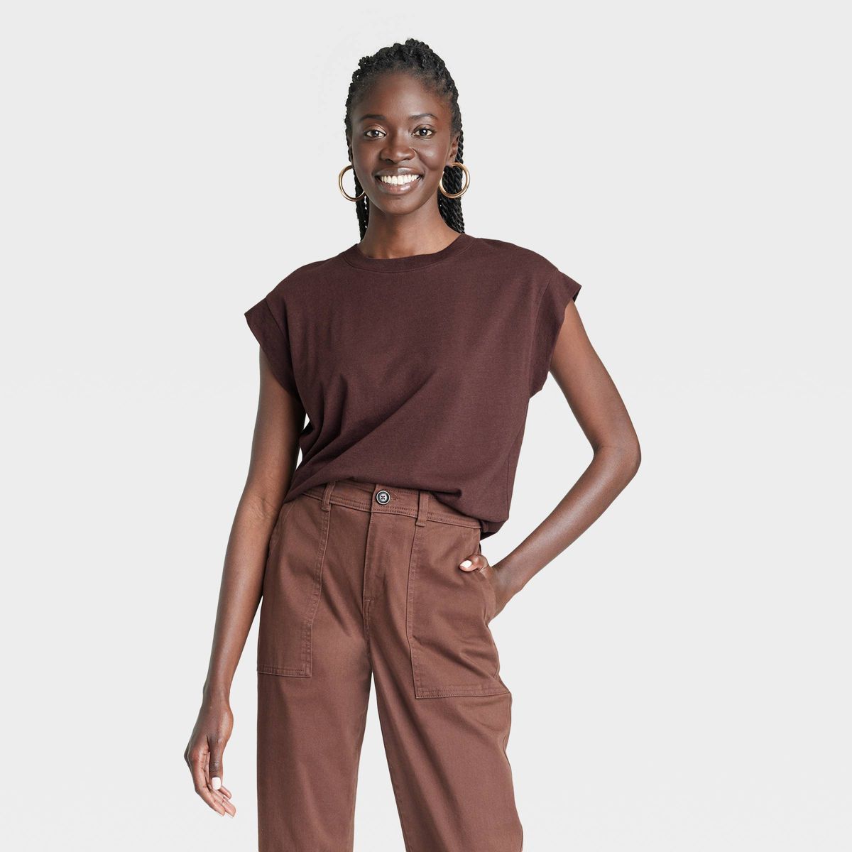 Women's Extended Shoulder T-Shirt - A New Day™ | Target