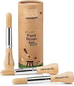 Honeysticks My First Paint Brush Set - 3 Pack: Ideal for Babies and Toddlers. Jumbo Brushes with ... | Amazon (US)