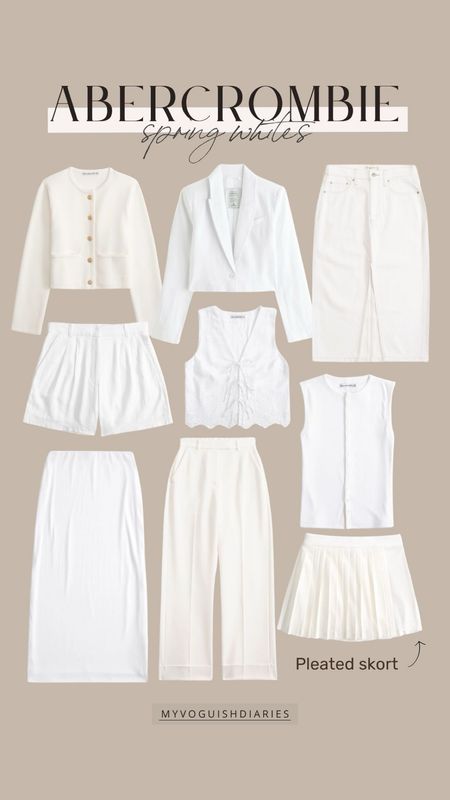 Abercrombie Spring Whites 🤍
all white fashion, spring whites, trending for spring, spring outfits, spring denim, abercrombie spring arrivals 

#LTKstyletip #LTKfindsunder50 #LTKSeasonal