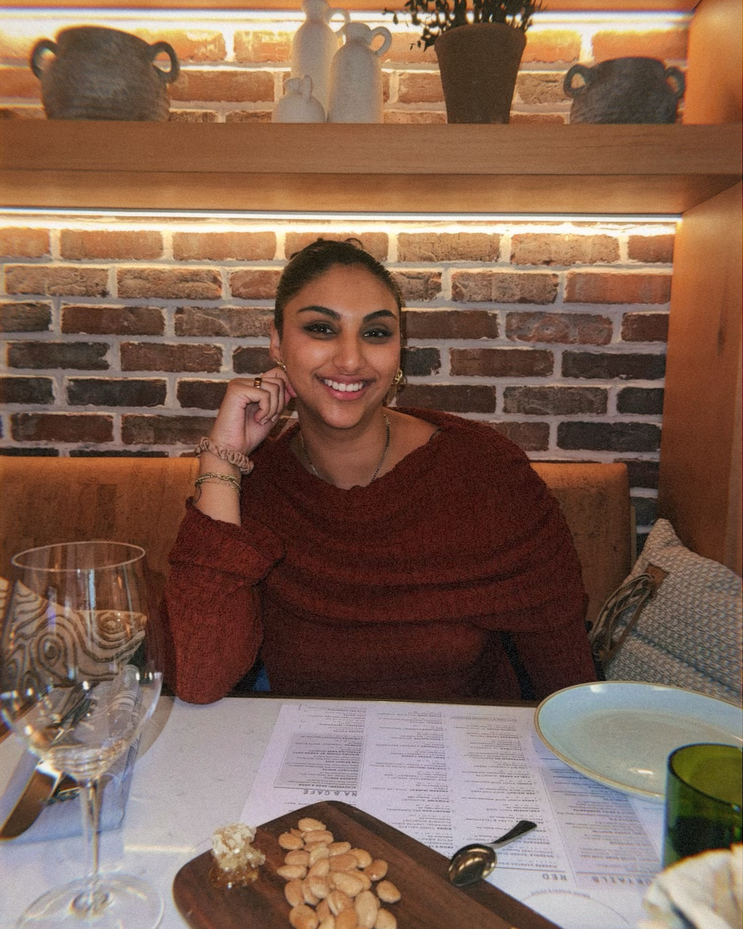 the rust top from h&m is perfect for date night 

#LTKfoodie #LTKMidsize #LTKmomlife