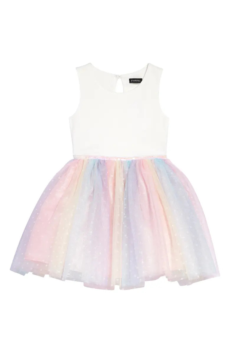 Kids' Swiss Dot Tulle Dress | Nordstrom