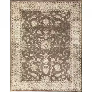 Old Treasures Brown/Cream 9 ft. x 13 ft. Area Rug | The Home Depot
