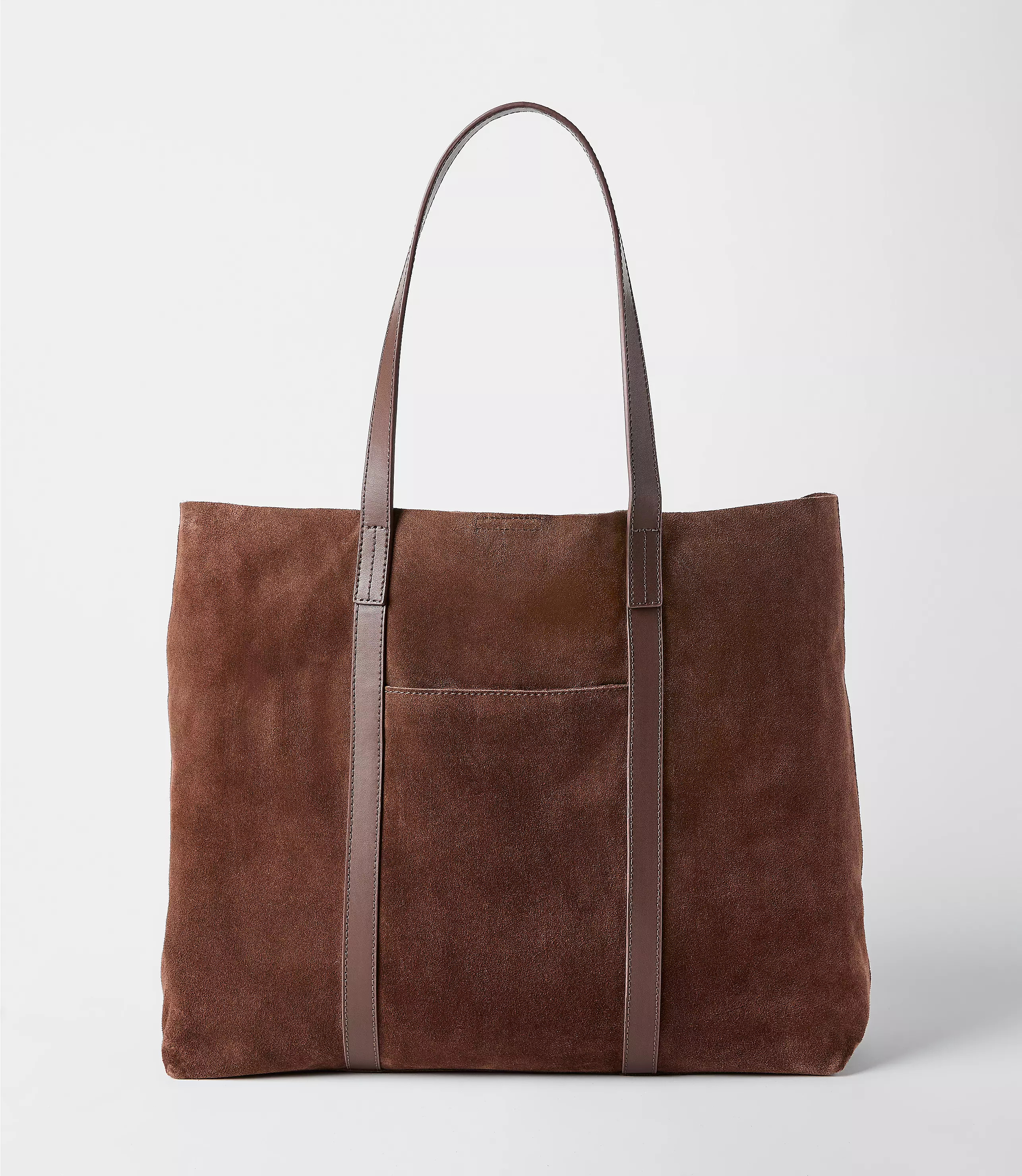 Suede & Leather Tote | LOFT