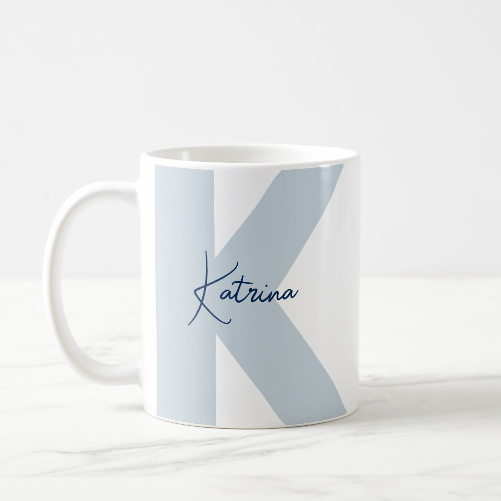 Modern Oversized Monogram Initial Handwritten Name | Zazzle