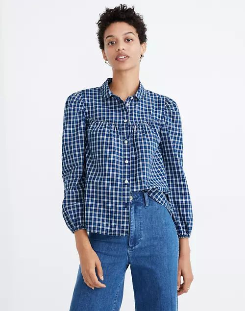 Plaid Peter Pan Collar Shirt | Madewell