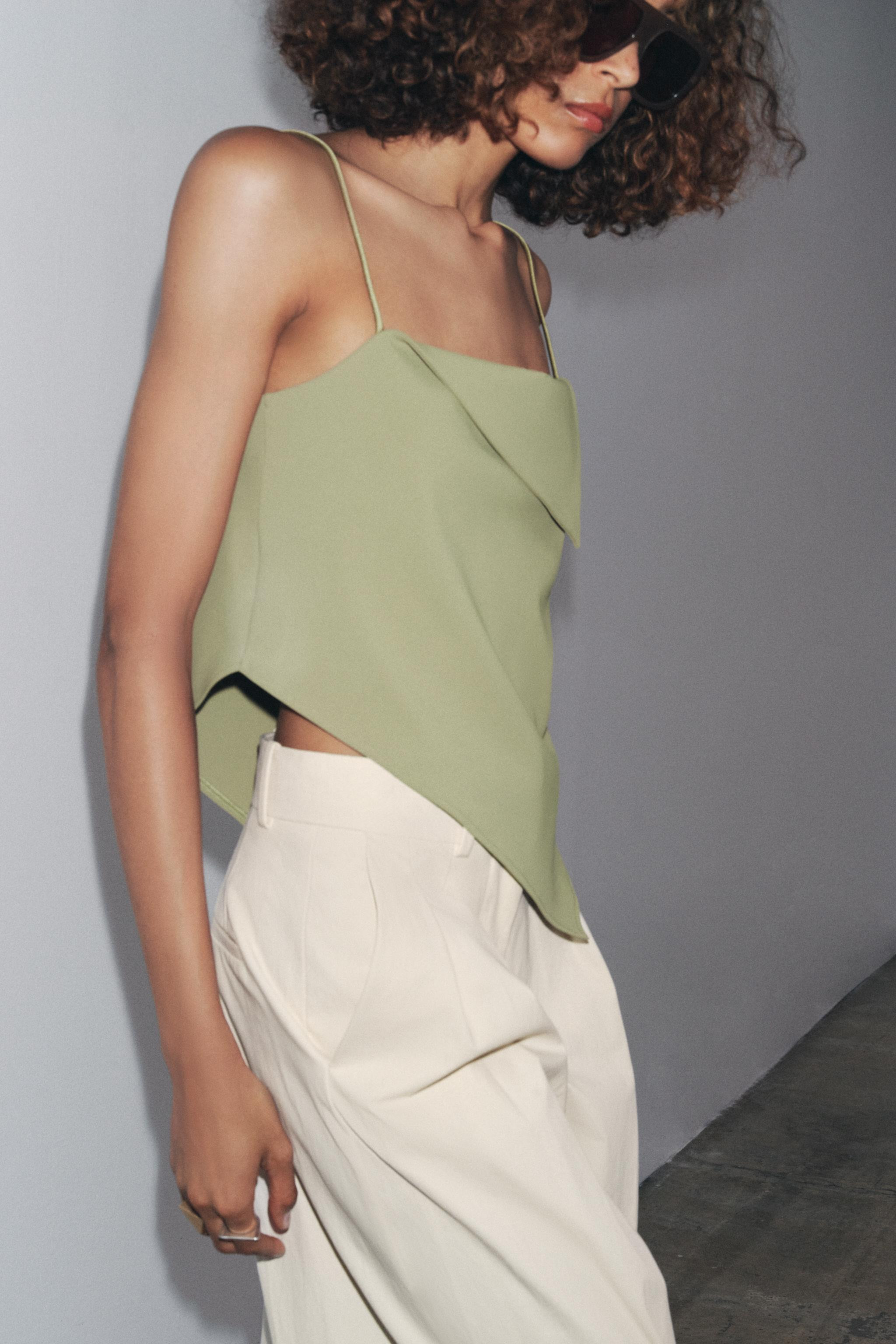 ASYMMETRIC CREPE TOP | Zara US
