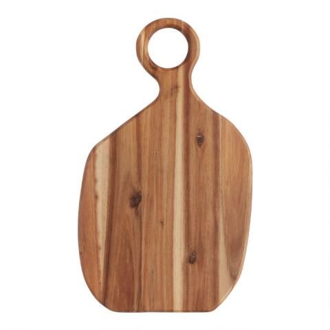 Curved Acacia Wood Serving Board | World Market