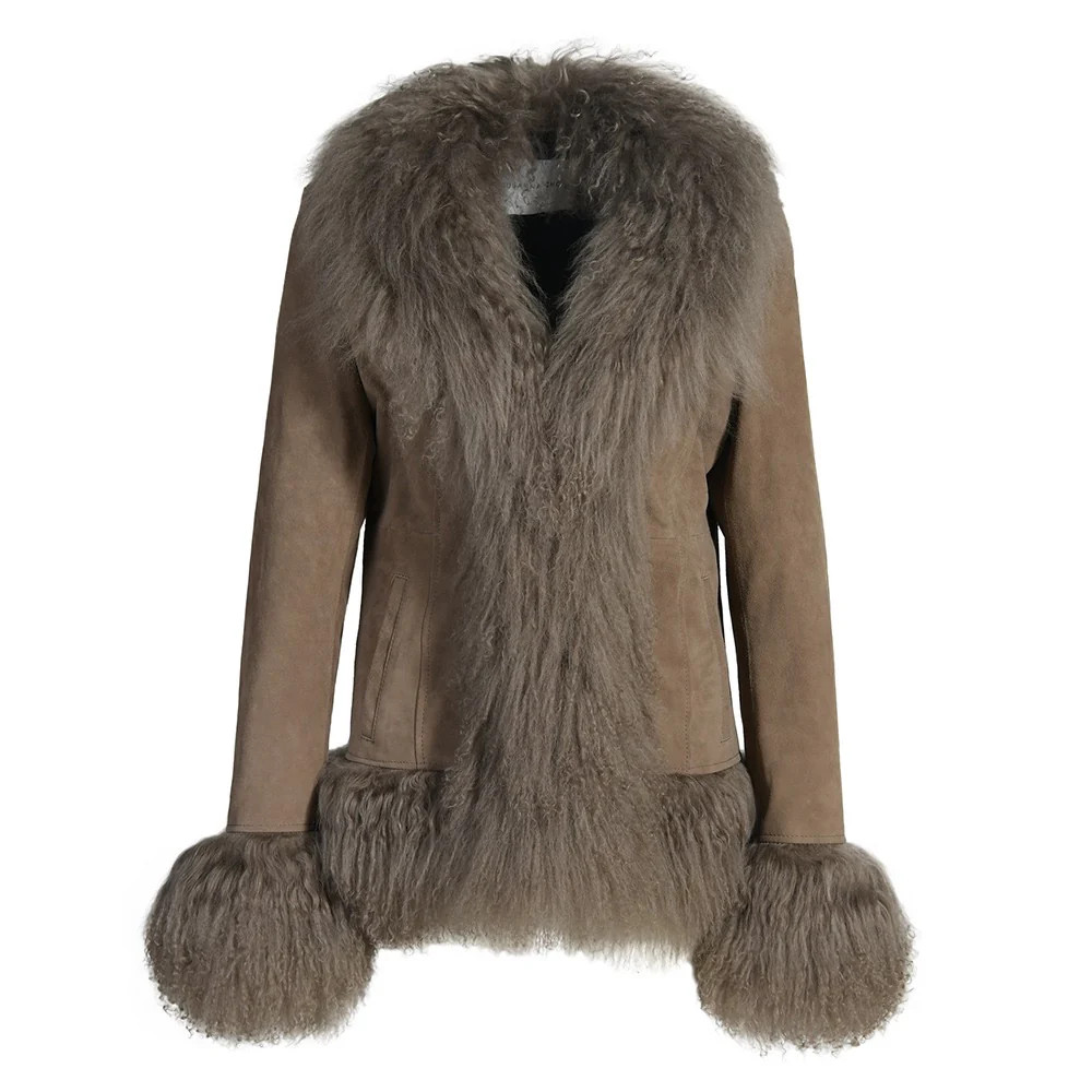 Dorothy Suede Coat | Susanna Chow