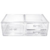 Click for more info about Clear 3-Drawer Makeup Organizer