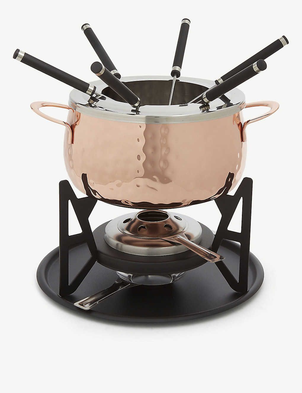 Copper-effect stainless steel fondue set | Selfridges