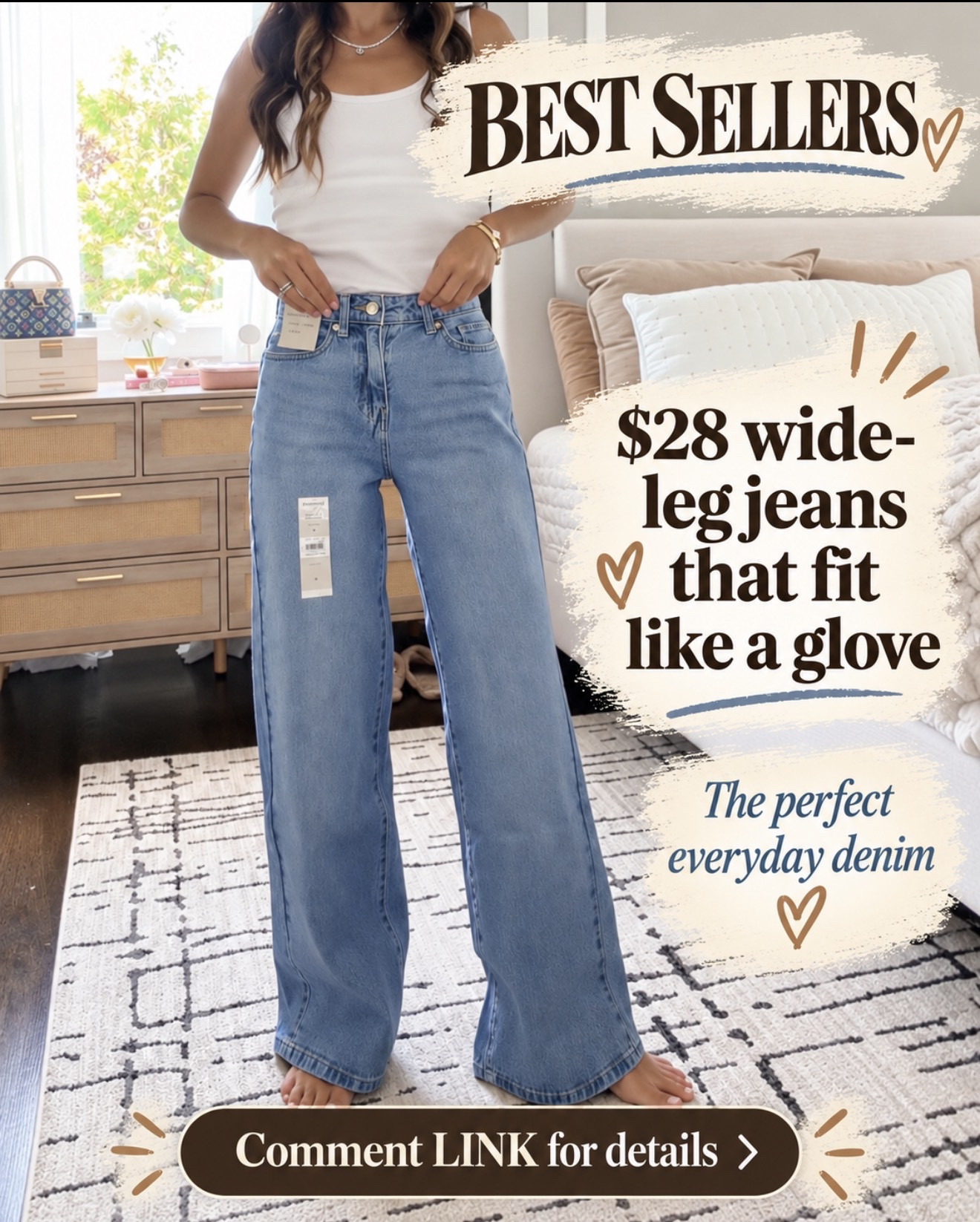 $28 wide-leg jeans that fit like a glove 🙌 The perfect everyday denim—and such a good affordable find!

Comment LINK and I’ll send you the details 🔗⬇️

#LTKOver40 #LTKSeasonal #LTKmomlife