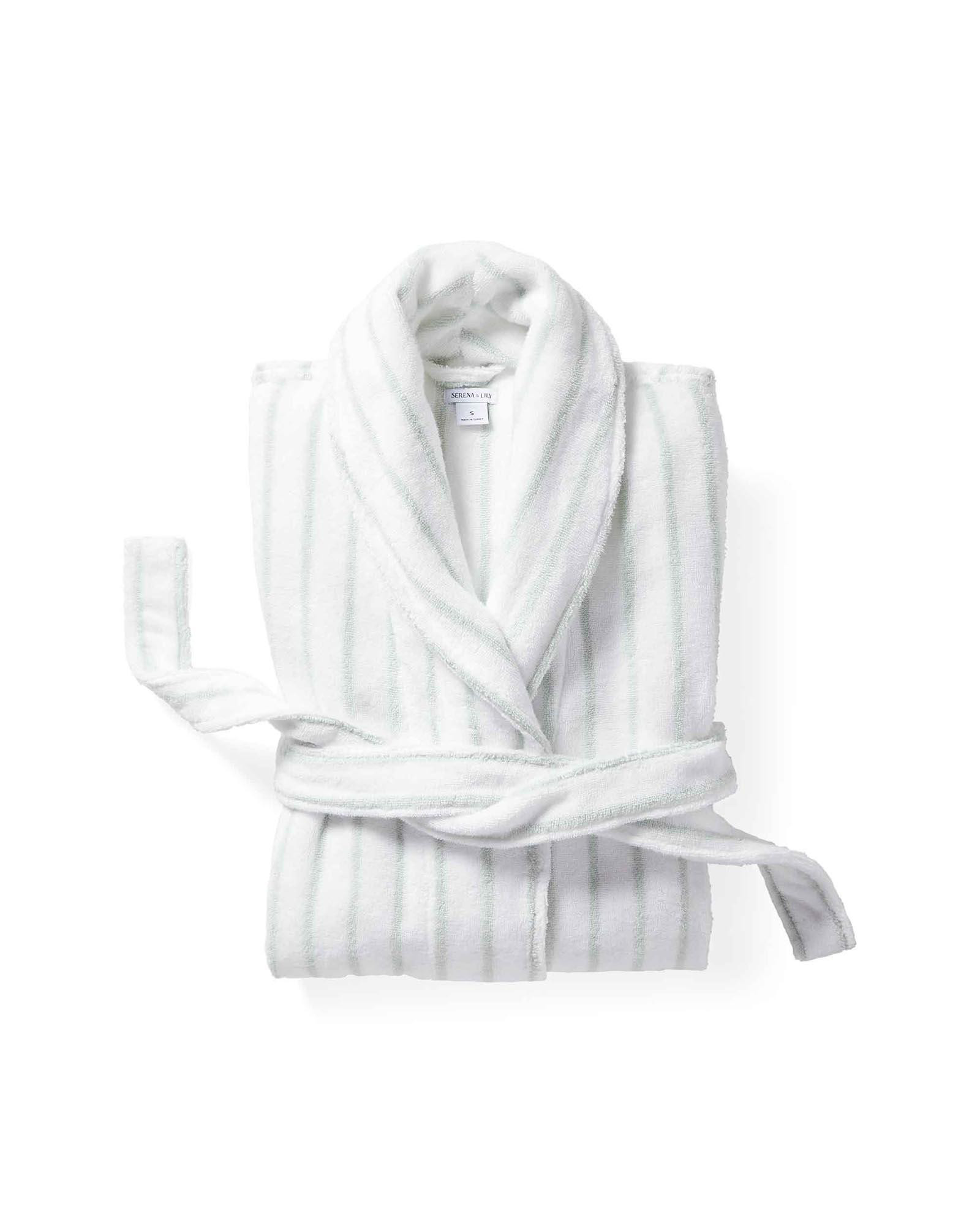 Sonoma Stripe Turkish Cotton Bathrobe | Serena and Lily