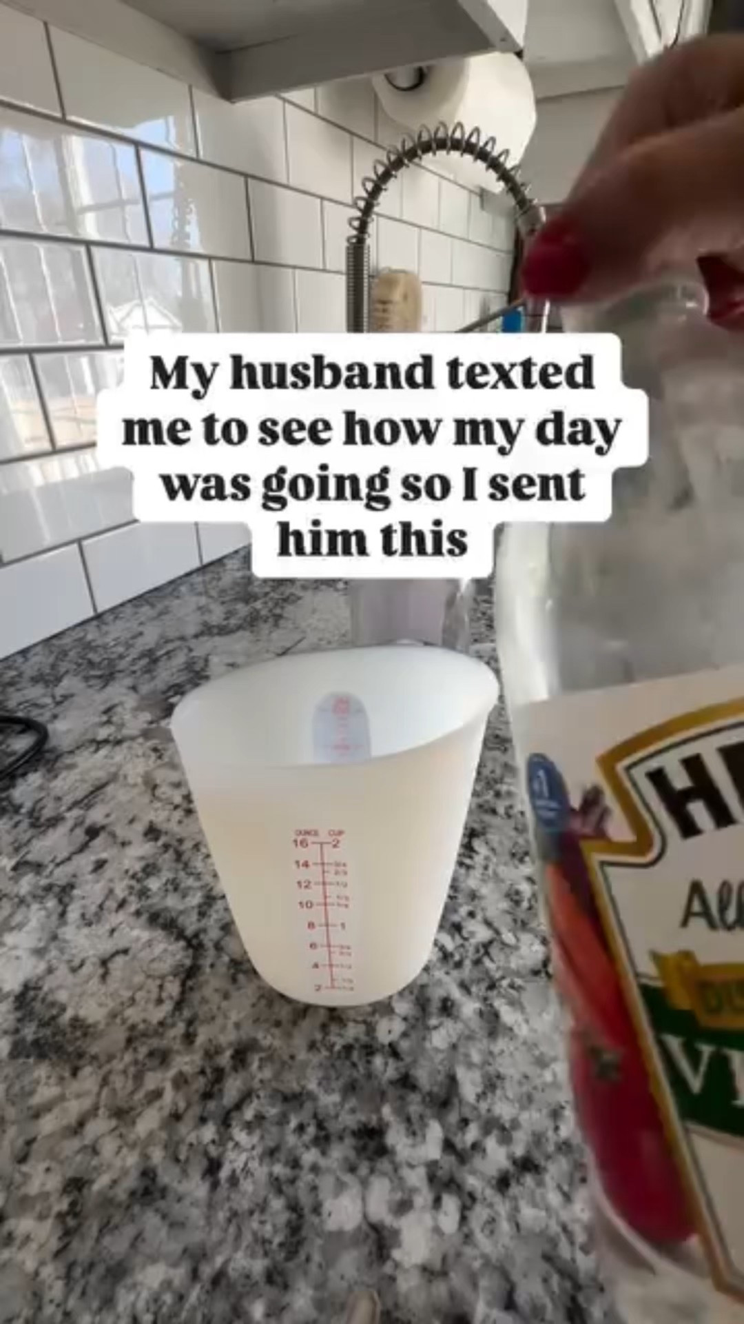 Ok, my cleaning morale has just been replenished 🫧      

This SERIOUSLY works better than anything else I’ve tried. I’m wondering if I’ll ever need to spend money on regular cleaners again?  

Share this 💌 with a mama who could use this!

Here’s what a l used ⬇️

1 part boiling water (handle with care!) + 1 part vinegar (3/4 cup of each) + 1 drop 💧of dish soap into reusable spray bottles

My stainless steel has never been so shiny or fingerprint free.

So why does this work? Vinegar is acidic, which helps break down grease and grime without scratching the surface, while dish soap adds surfactants that lift dirt and oil away. The water serves as a diluent, ensuring the mixture is gentle enough for regular use. This combination not only cleans effectively but also helps achieve a streak-free finish when wiped down properly.

#LTKSaleAlert #LTKFamily #LTKHome