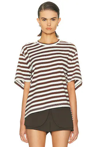 Asymmetric Twisted T-shirt | FWRD 