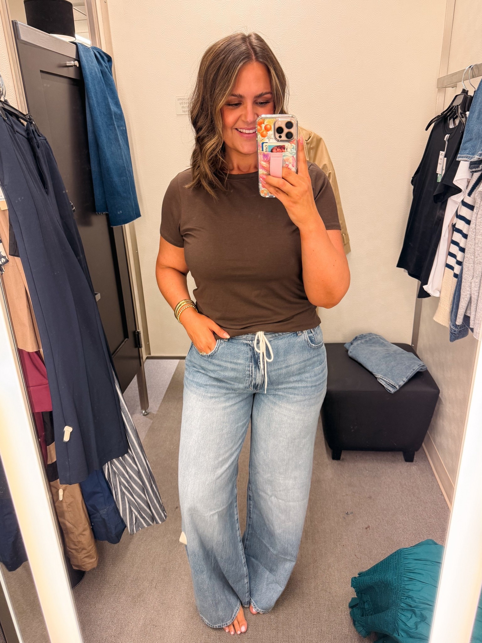 Nordstrom sale finds:

Softest, stretchiest tshirt ever. In a large
Superwide jeans, so soft & thin - feels like I’ve had them forever. In a 31, don’t size up (no stretch)

#LTKFindsUnder100 #LTKFindsUnder50 #LTKMidsize