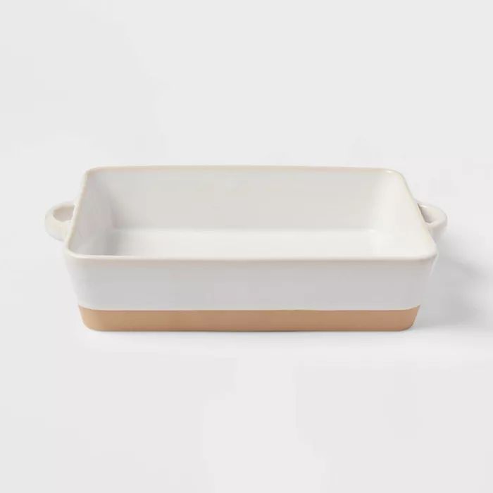 13" x 8" Stoneware Casserole Baking Dish Cream - Threshold™ | Target