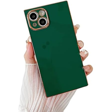 KANGHAR Square Case Compatible with iPhone 12 Luxury Cute Plating Electroplated Design Square Case F | Amazon (US)