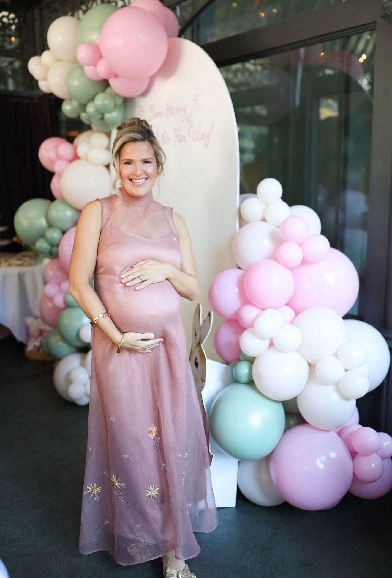the most magical day celebrating baby girl!!💕🎀🍼👶🏼🐰🥕
thank you to the sweetest friends, family, and hosts for making this day possible and so special! it was truly the most beautiful shower and my heart feels so full thinking about how loved she already is🥹💗

comment SHOWER and I’ll send you all the 🔗s!

venue: @mercatbistro 
balloons/backdrop: @balloonish 
photography: @laurengodbyphotography 
hair/makeup: @_beautybykassandra_ + @alexisjanemakeup 
tablescape: @rosannebeckcollections @madeleinecreative 
paper goods: @sweetartstationery 
desserts: @cookiesbycaroline_ @cowtowncookieco @steinsbakeryofficial 

#baby #babygirl #babyshowerideas #babyshower #momlife