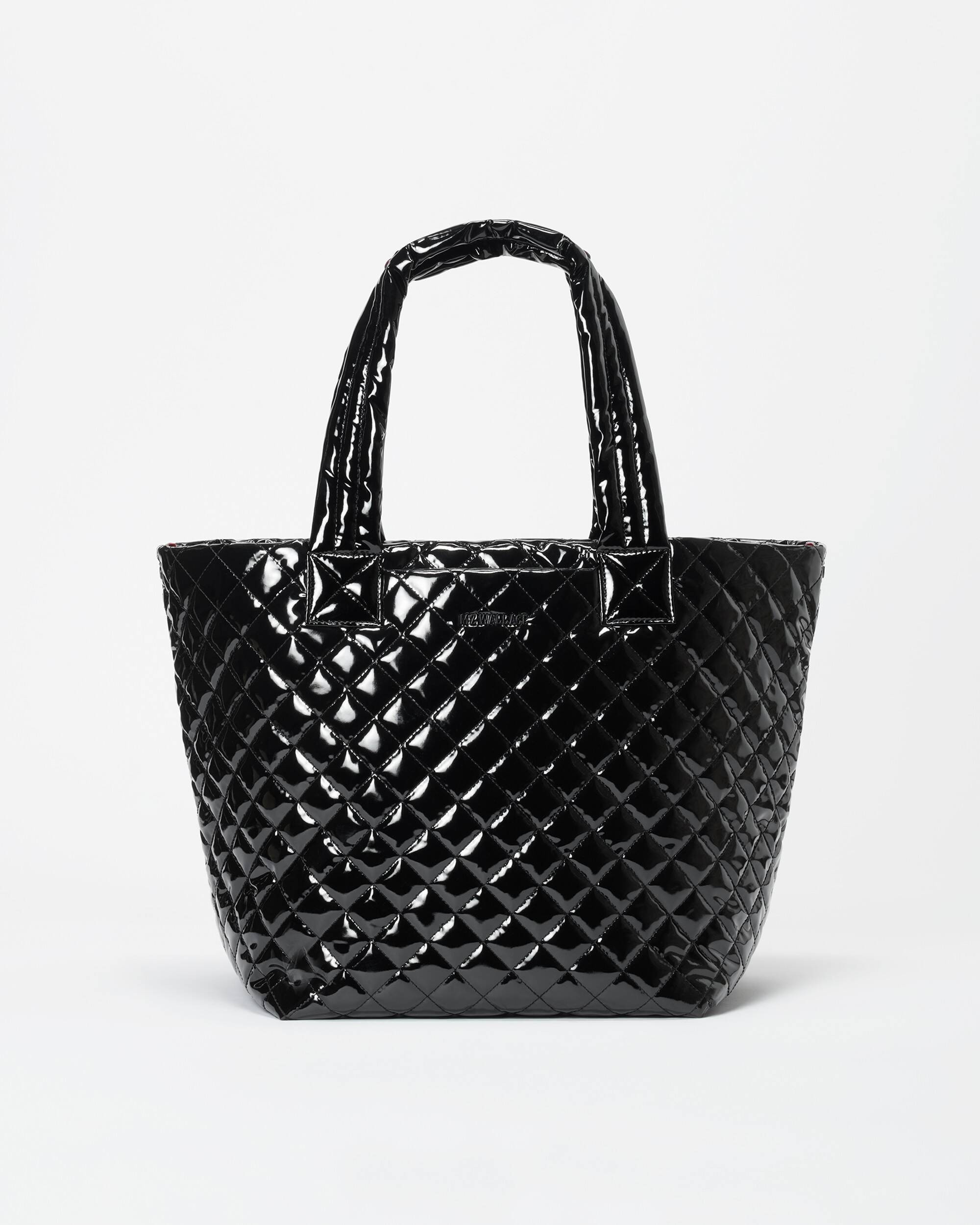 Black Lacquer Medium Metro Tote Deluxe | MZ Wallace