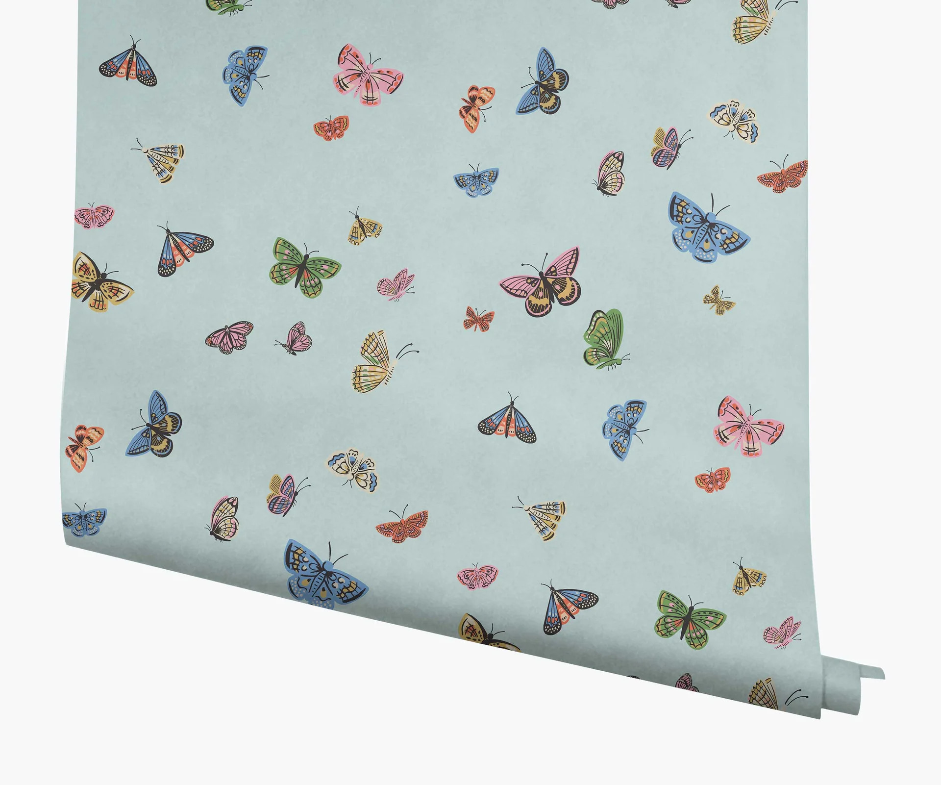 Butterfly House Wallpaper - Light Blue | Rifle Paper Co.