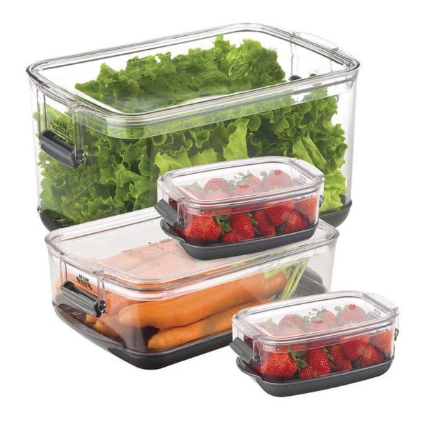 Progressive 4-piece Produce Keeper- Keeps Fruit and Vegetables Fresh | Walmart (US)