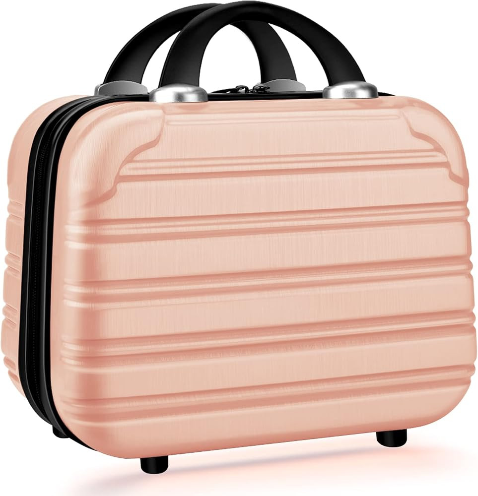 14inch Makeup Train Case PC ABS Cosmetic Case Hardshell Makeup Bag Organizer for Girls Travel Out... | Amazon (US)