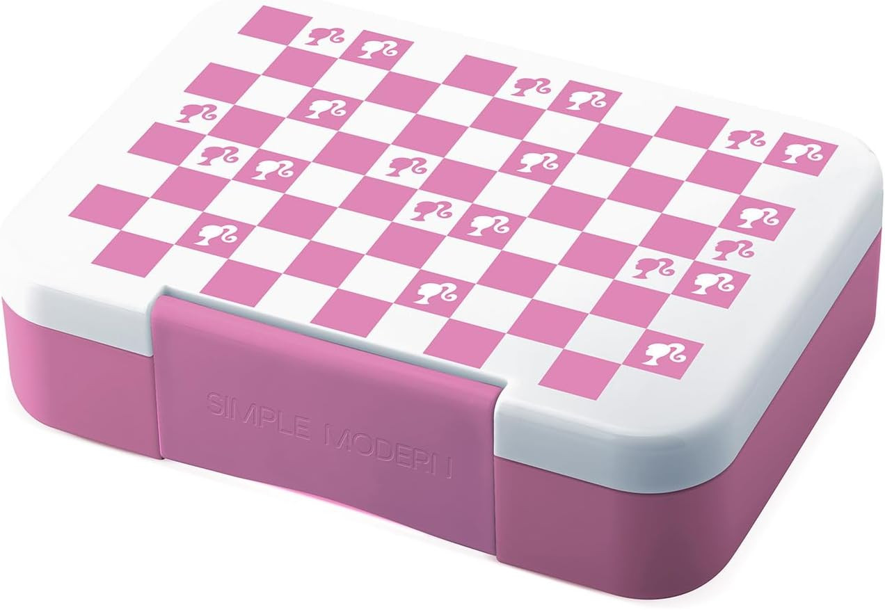 Simple Modern Mattel Barbie Bento Lunch Box for Kids | BPA Free, Leakproof, Dishwasher Safe | Lunch Container for Girls and Boys, Toddlers | Porter Collection | 5 Compartments | Barbie Checkmate | Amazon (US)