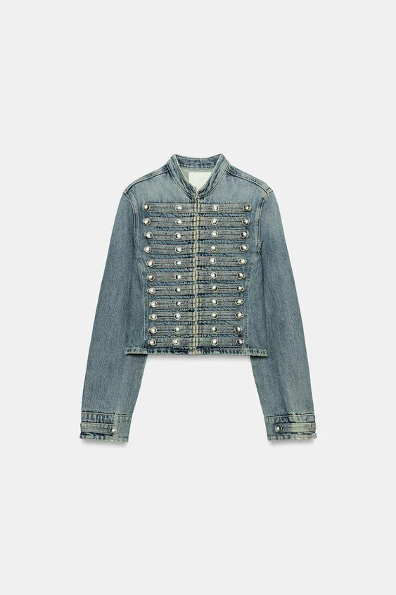 TAILLIERTE TRF JEANSJACKE MIT KN\u00d6PFEN | Zara DE