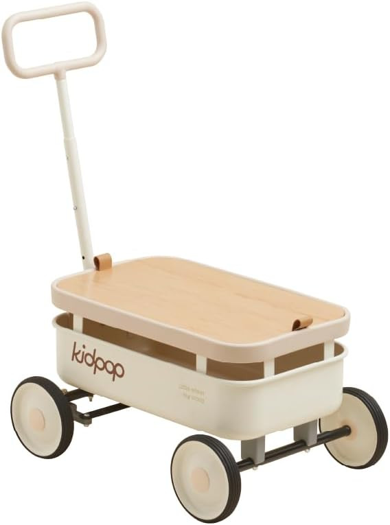 PULA-Wild 3-in-1 Kids' Pull-Along Wagon Toddlers Push Walker for 2.5-8, Removable Wooden Cover an... | Amazon (US)