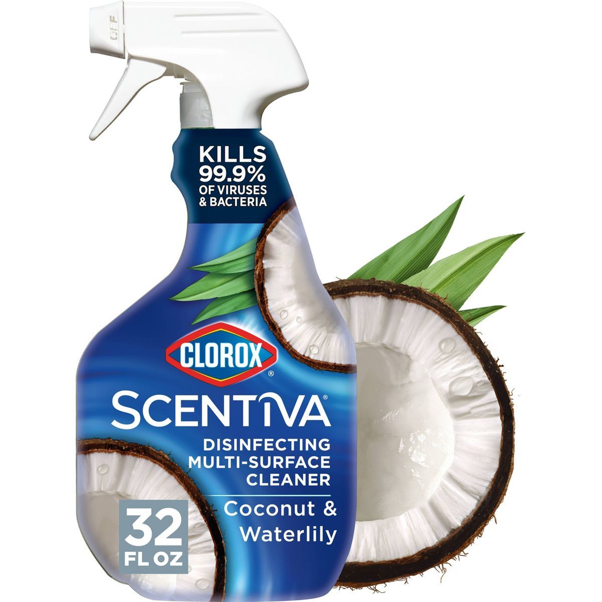 Clorox Coconut & Waterlily Scentiva Multi Surface Cleaner Spray Bottle Bleach Free - 32oz | Target