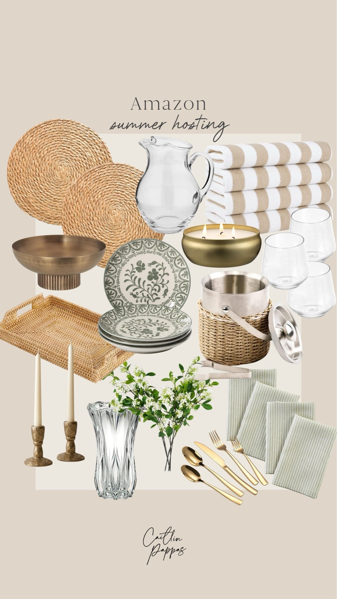 Amazon summer hosting favorites 🤍🙌🏻 Whether you’re hosting a summer dinner, pool party, or festive holiday this summer season, these Amazon home favorites are perfect! ☀️