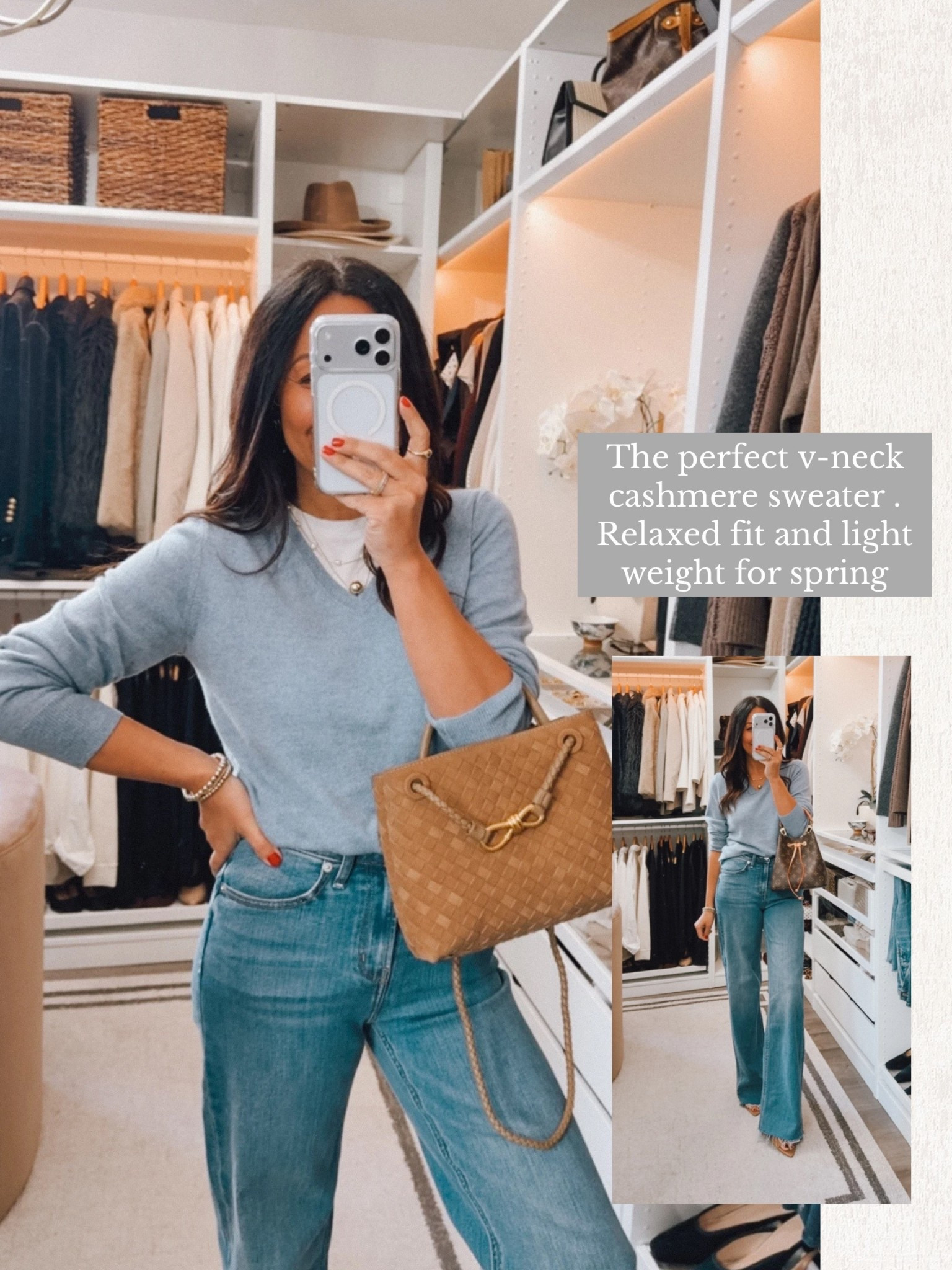 Love this sweater - luxe and soft for $50🔥 
Comes in ton of colors
Wearing jeans in the 32-inch inseam 

#LTKootd #LTKmomlife #LTKOver40