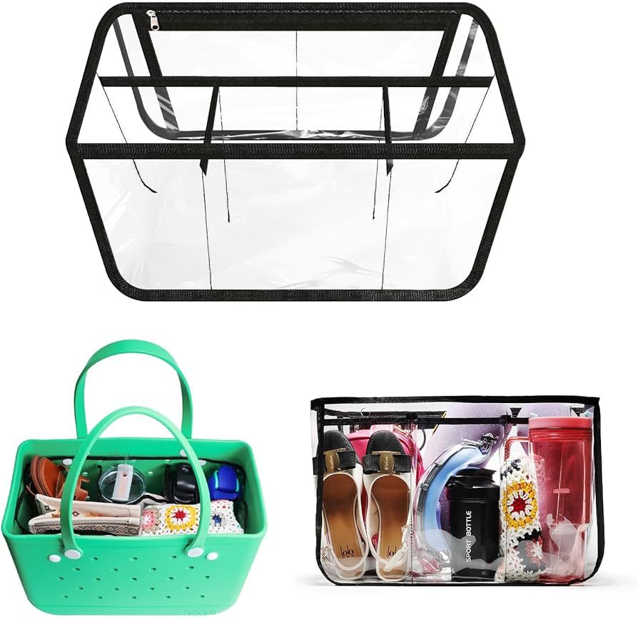 Clear Beach Bag Organizer Original Accessories for Bogg Bag X Large Storage Bag Suitable for BOGG... | Amazon (US)