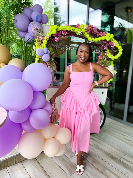 I spent Easter Sunday in this lovely pink dress from Motthelabel. I’ve staged the sandals for those interested! #weddingguest #springoutfit

#LTKstyletip