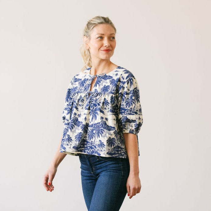 Tropical Toile Mira Top | Sunshine Tienda