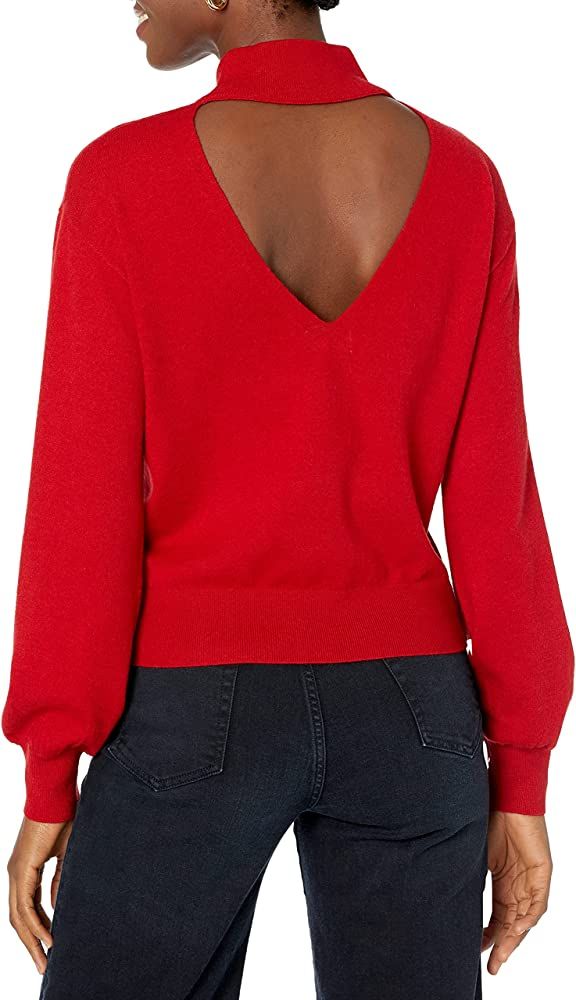 The Drop Women's Jaclyn Cutout-Back Mock-Neck Sweater | Amazon (US)