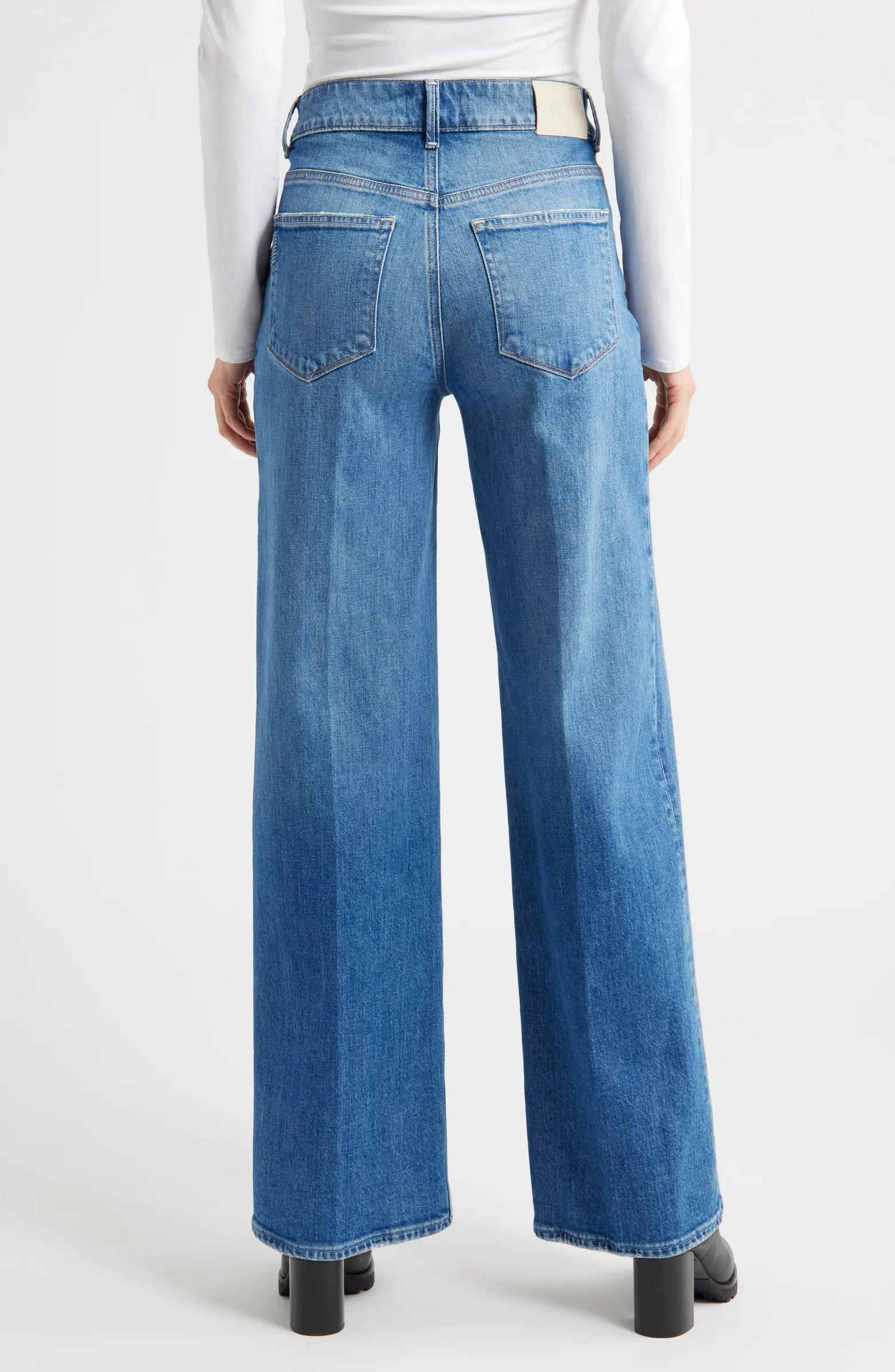 PAIGE Sasha High Waist Wide Leg Jeans | Nordstrom | Nordstrom