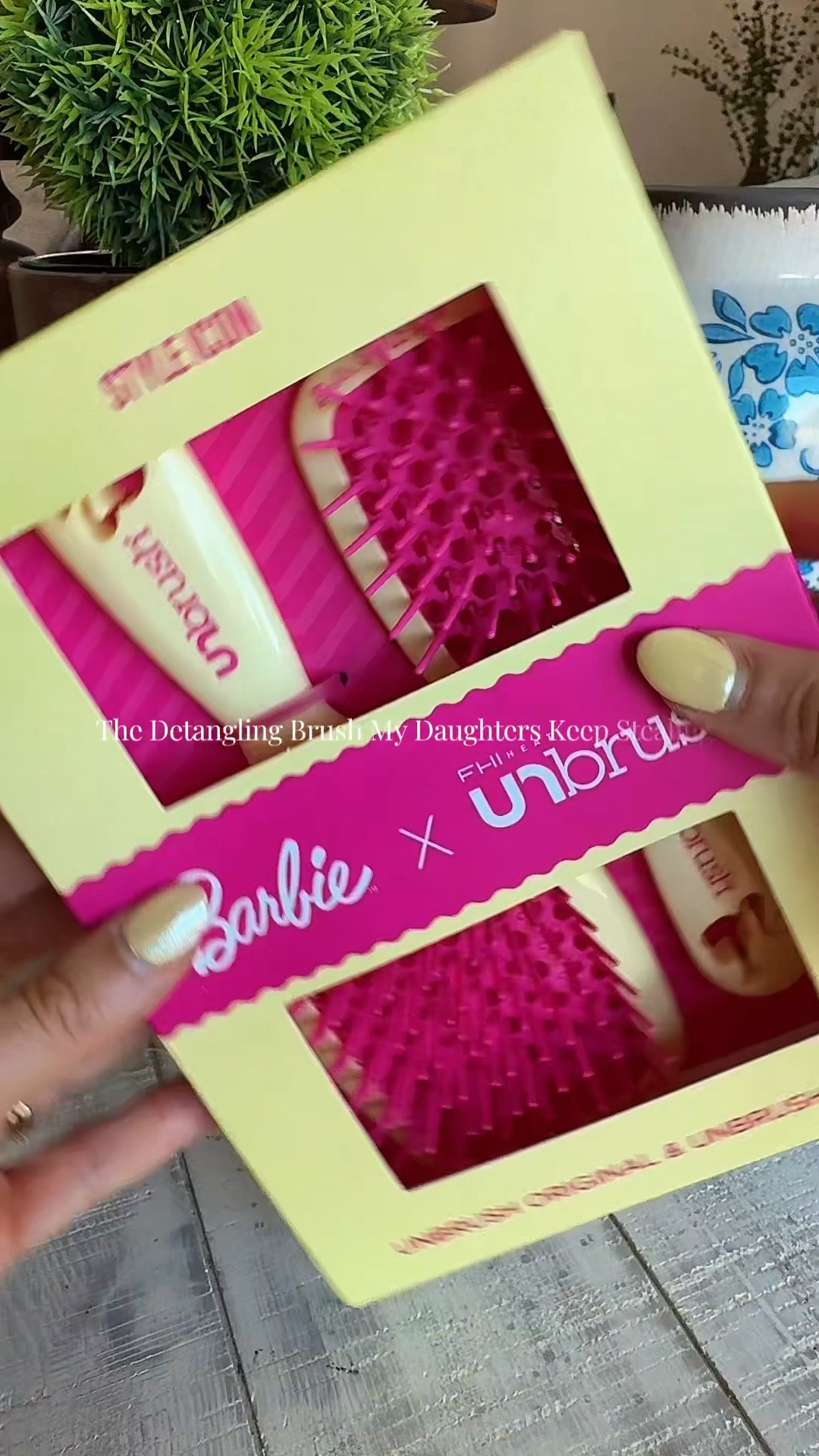 The Detangling Brush My Daughters Keep Stealing 💕

If you have girls… you NEED this 🙌

This brush glides through tangles without pulling (aka no tears, no fighting 😅)

Obsessed with this Barbie collab too—it’s so cute and actually works 💕


detangling brush for girls
pain free hair brush
best brush for tangled hair

#momlife
#hairroutine
#girlyfinds @FHI HEAT 

#LTKBeauty #LTKKids #LTKgrwm