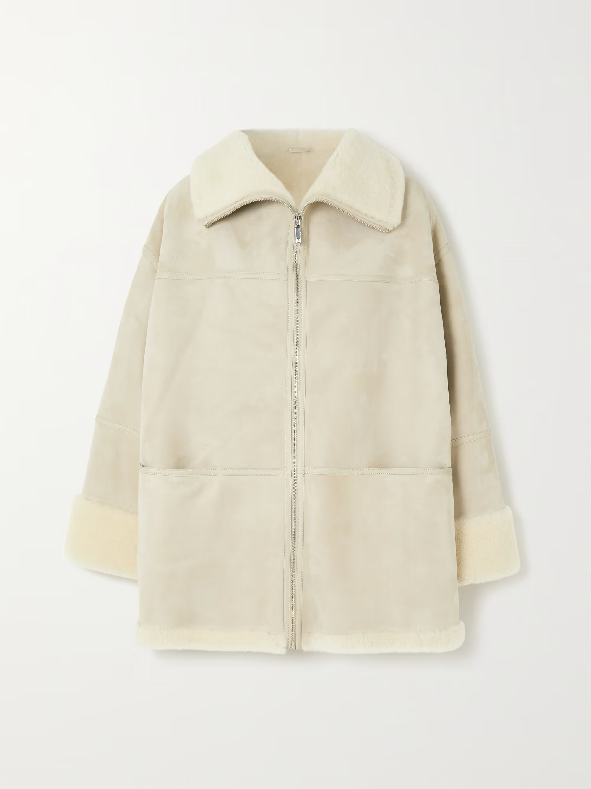 Paneled shearling jacket | NET-A-PORTER (UK & EU)