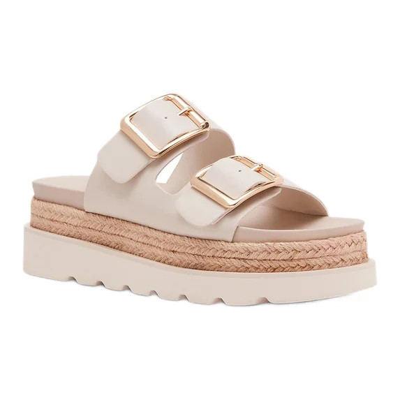 Madden Girl Women's Mythicall Two Strap Slide Platform Sandal | Walmart (US)